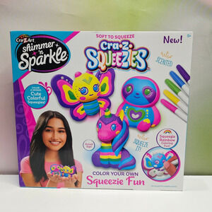 SHIMMER 'N SPARKLE Cra-Z-Squeezies Color Your Own Squeezie Fun NWT